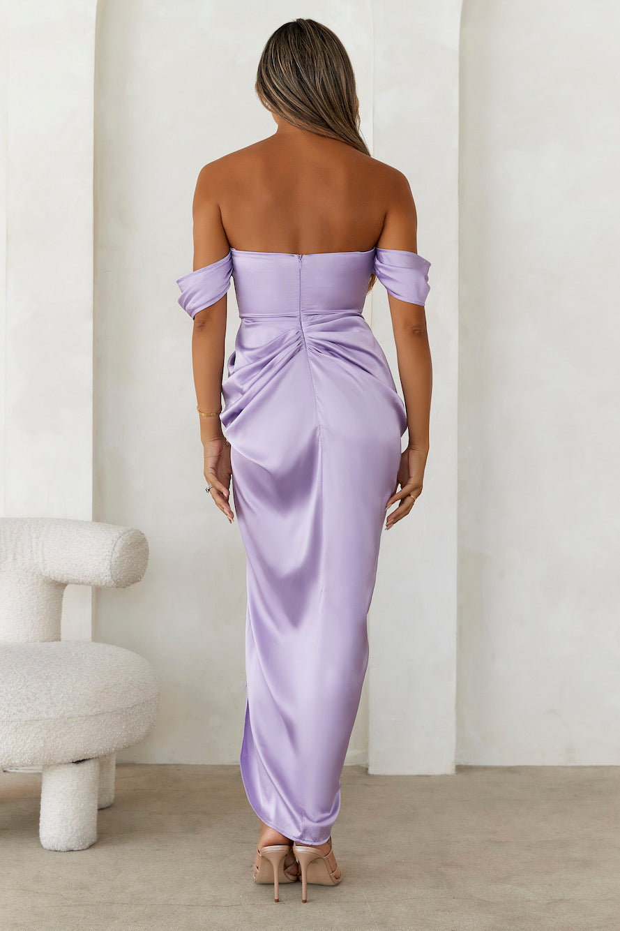 DEAR EMILIA Be Seen Midi Dress Lilac