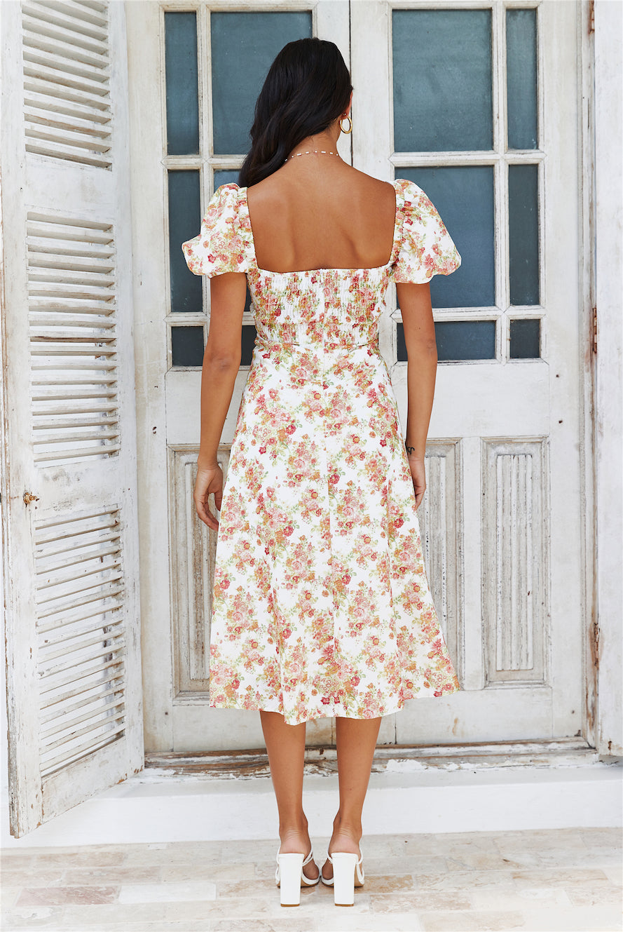 Find Me At Brunch Midi Dress White