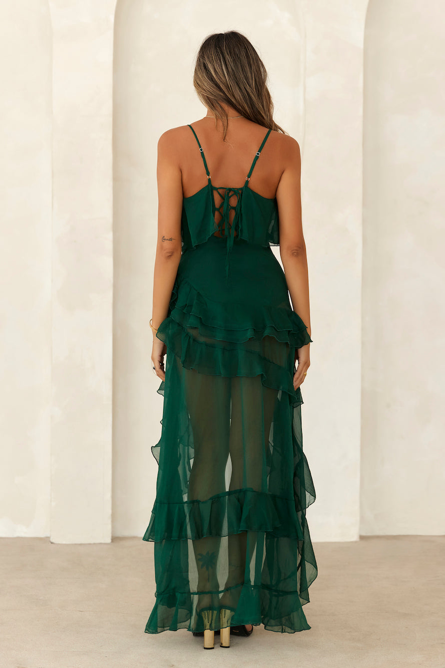 Ocean Sight Maxi Dress Green