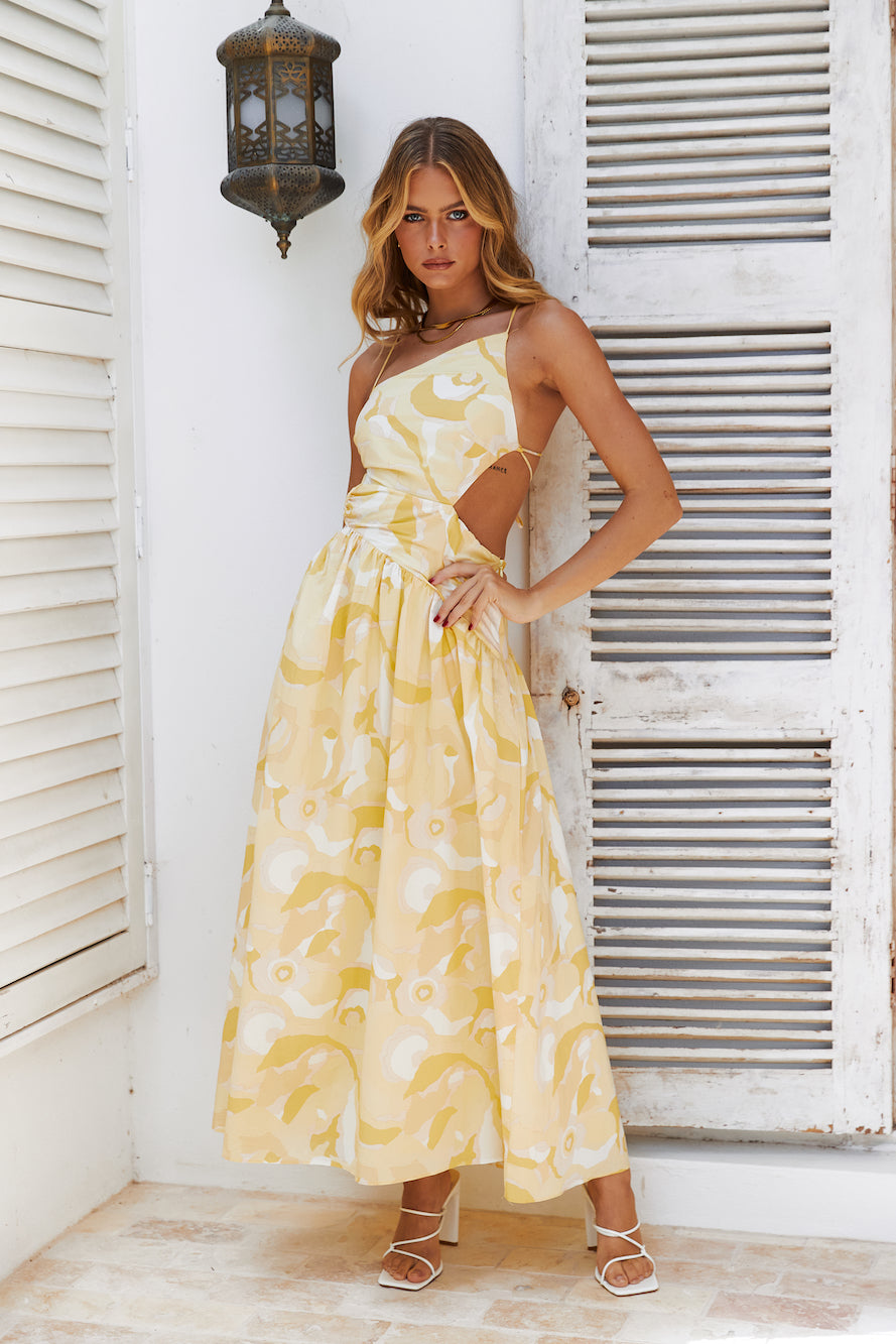 Eye On You Maxi Dress Yellow
