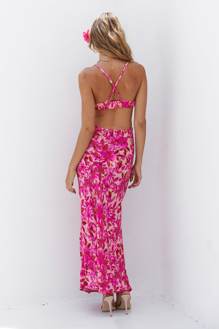 Count It In Midi Dress Pink