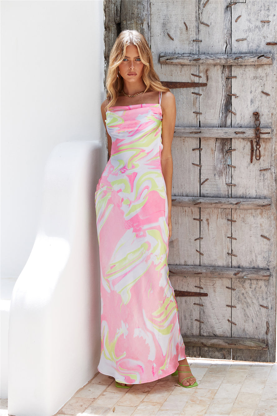 Party Pop Maxi Dress Pink