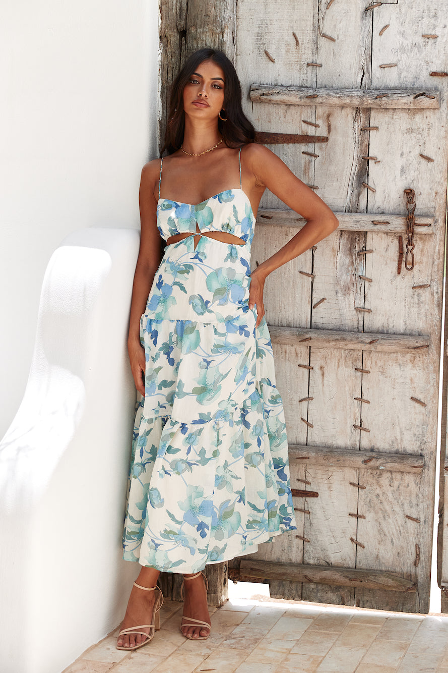 Lighter Than Air Maxi Dress Blue