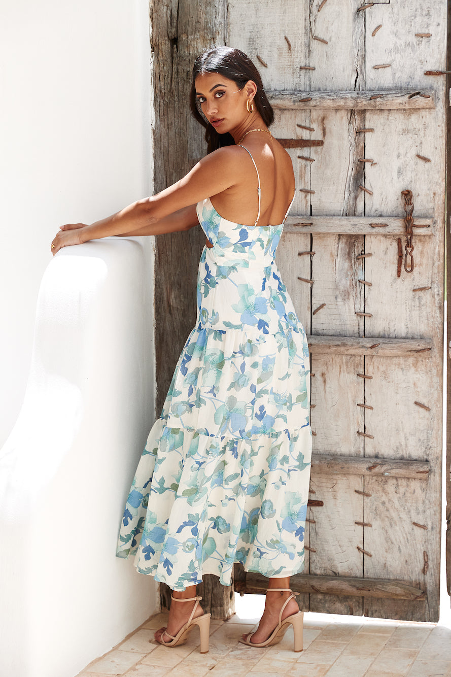 Lighter Than Air Maxi Dress Blue