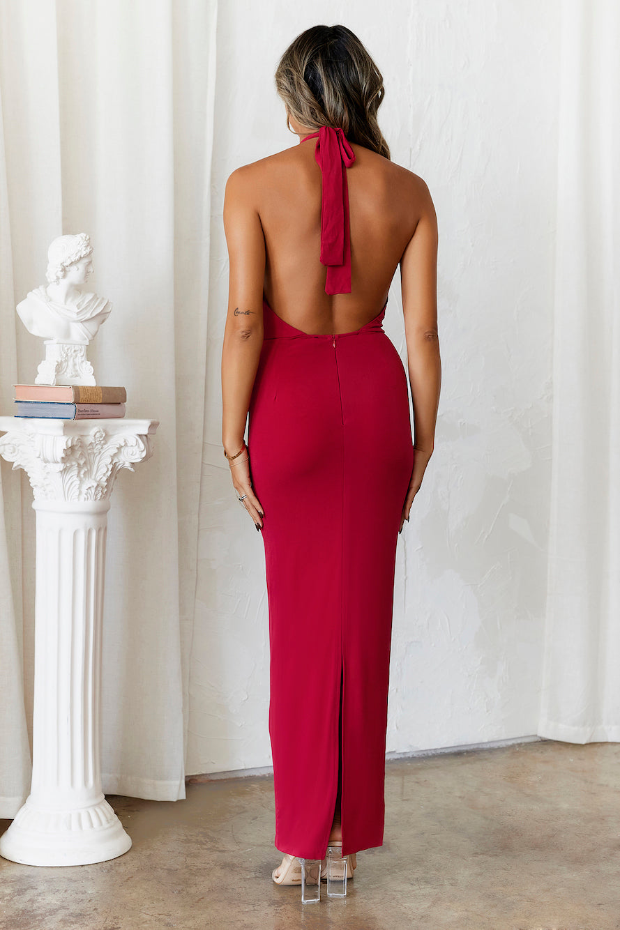 Fairest Joys Maxi Dress Red