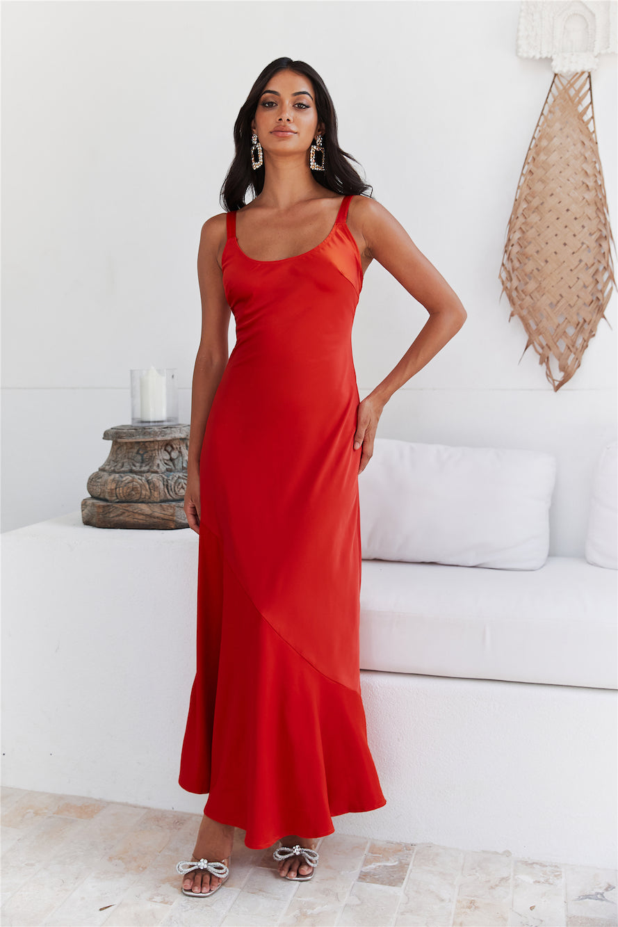 Ocean Air Maxi Dress Tangerine