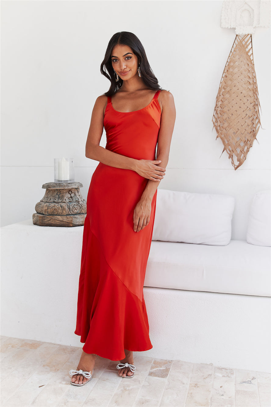 Ocean Air Maxi Dress Tangerine