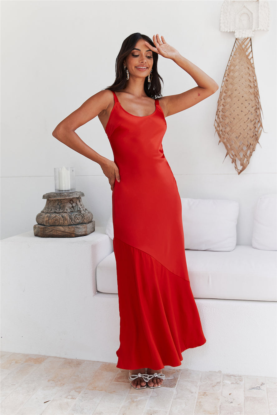 Ocean Air Maxi Dress Tangerine