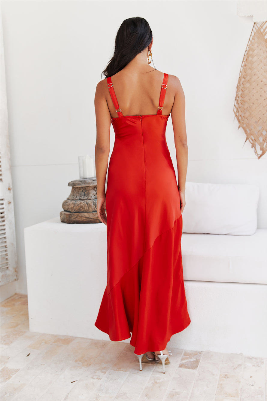 Ocean Air Maxi Dress Tangerine
