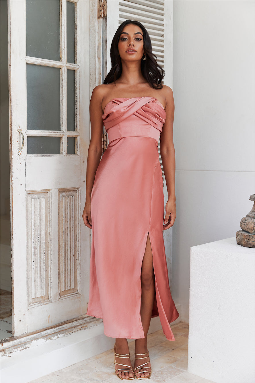 Keeping It Real Maxi Dress Rose