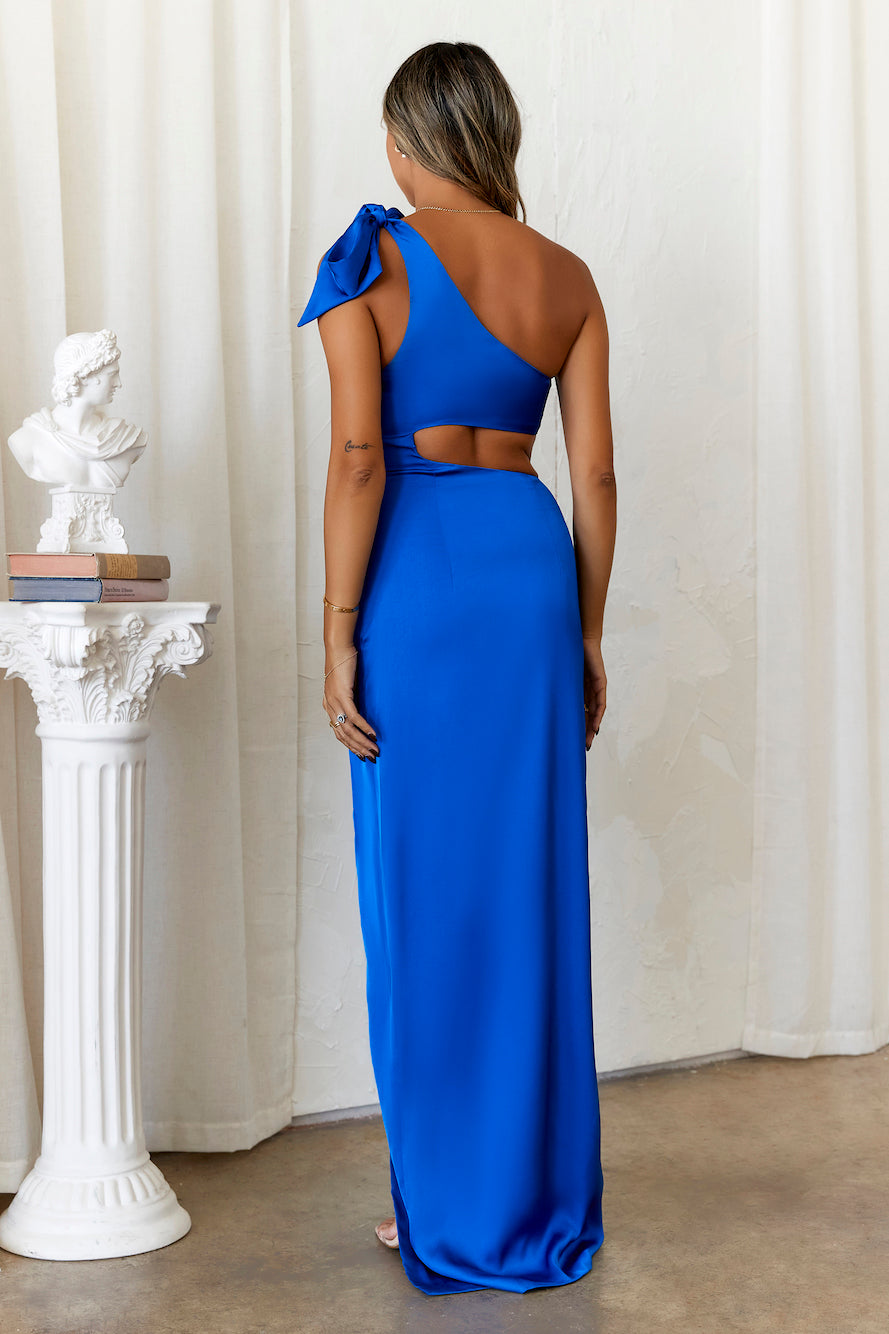 DEAR EMILIA Abyssinia Maxi Dress Electric Blue