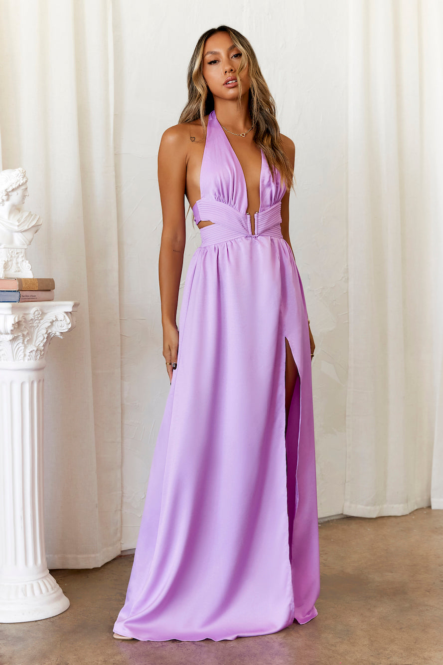 DEAR EMILIA Dreamy Events Maxi Dress Lilac