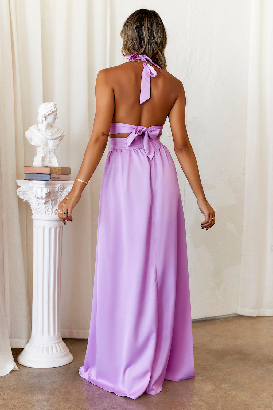 DEAR EMILIA Dreamy Events Maxi Dress Lilac