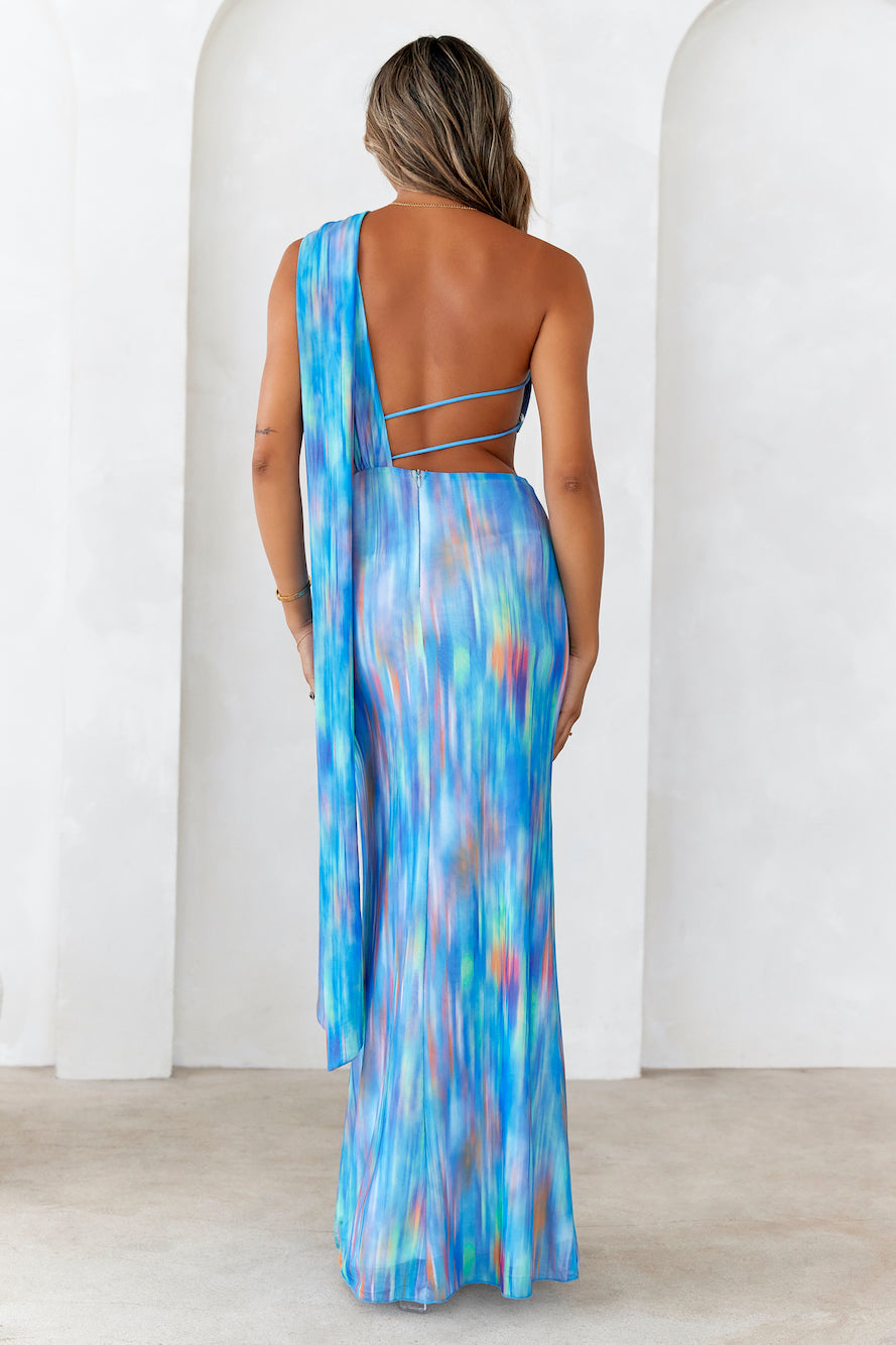 Looks To Love Maxi Dress Blue