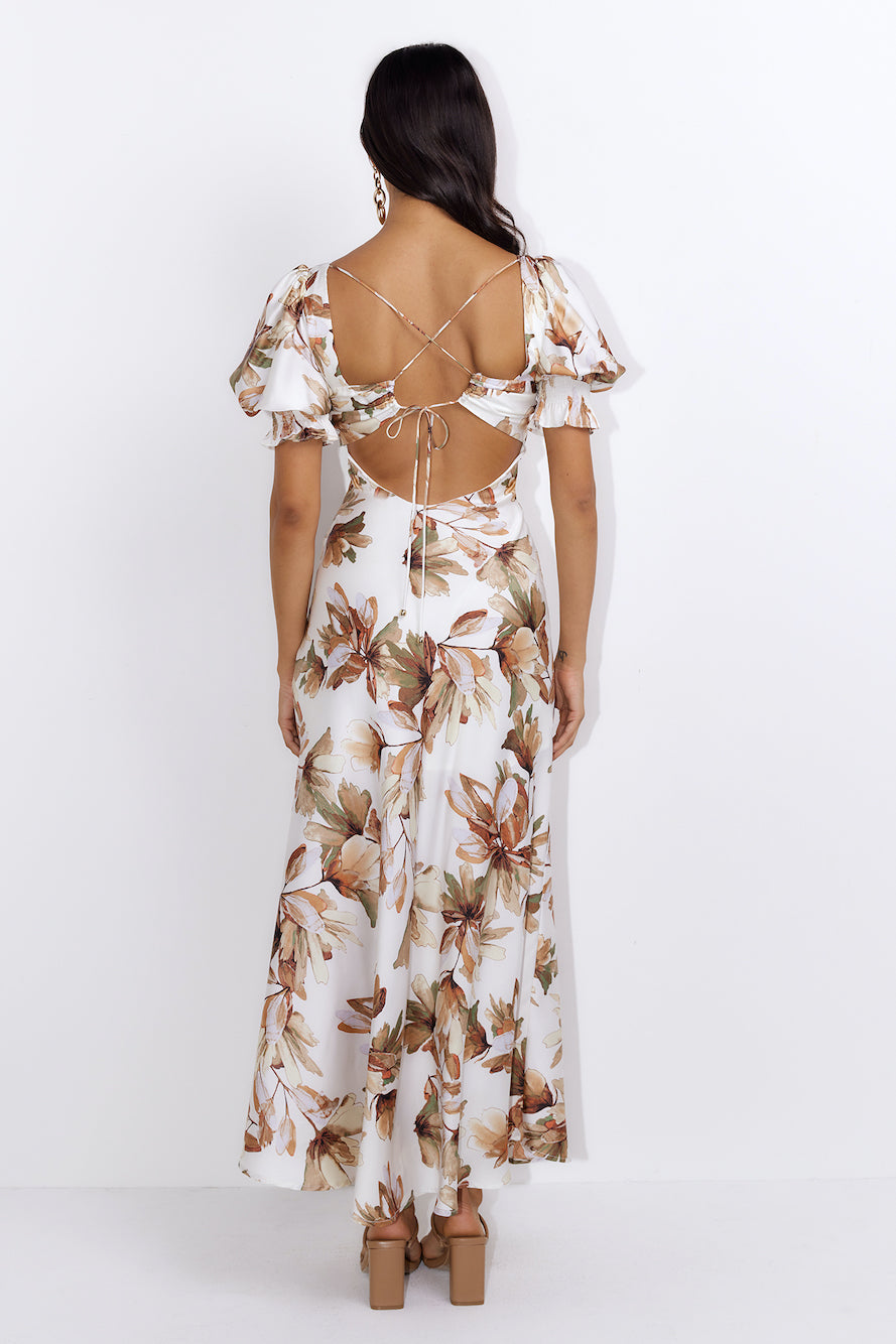 Under Island Trees Maxi Dress Brown