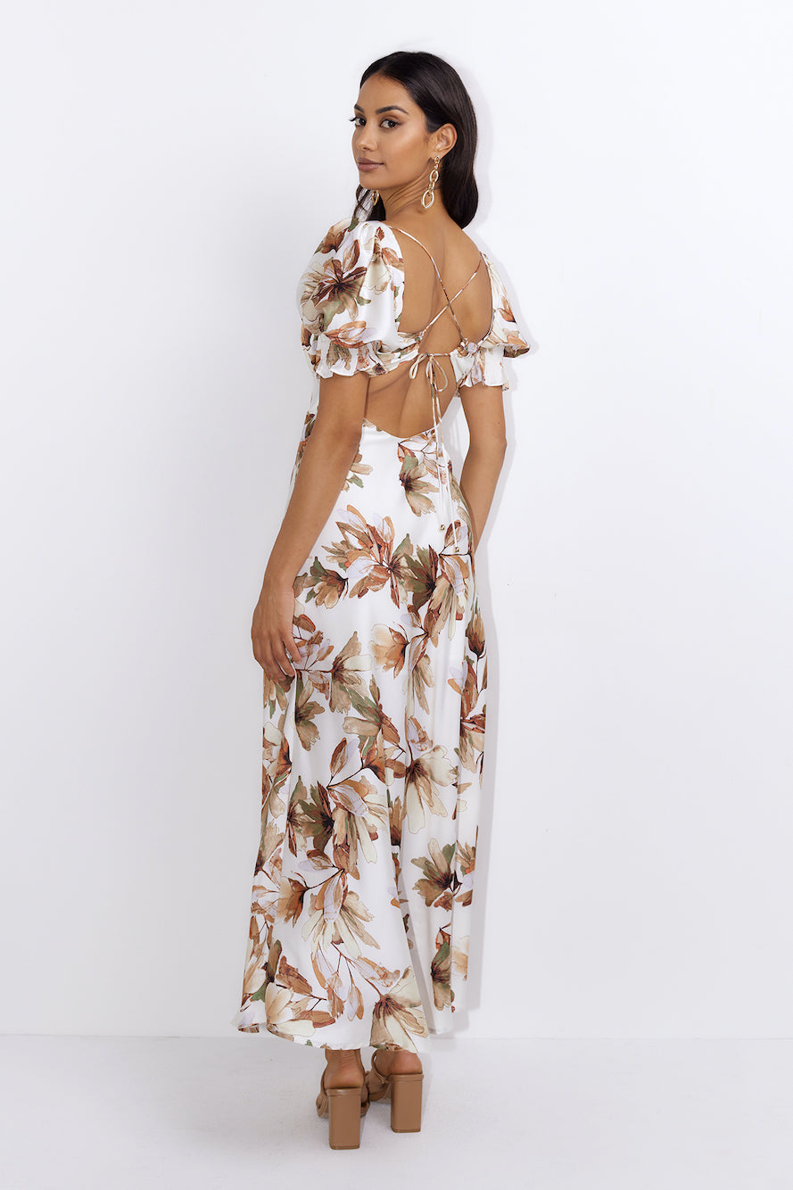 Under Island Trees Maxi Dress Brown