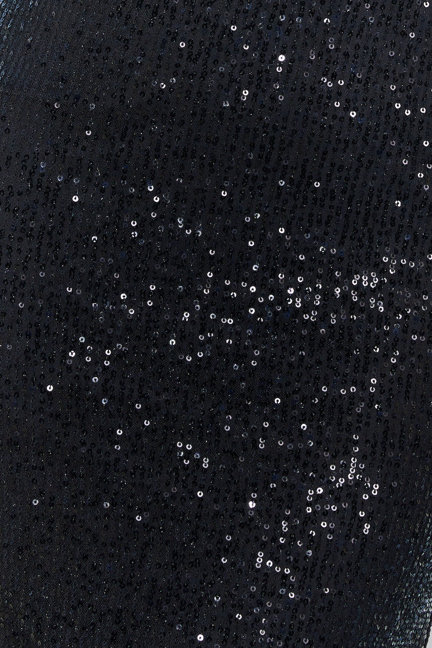 Bring The Class Sequin Maxi Dress Black