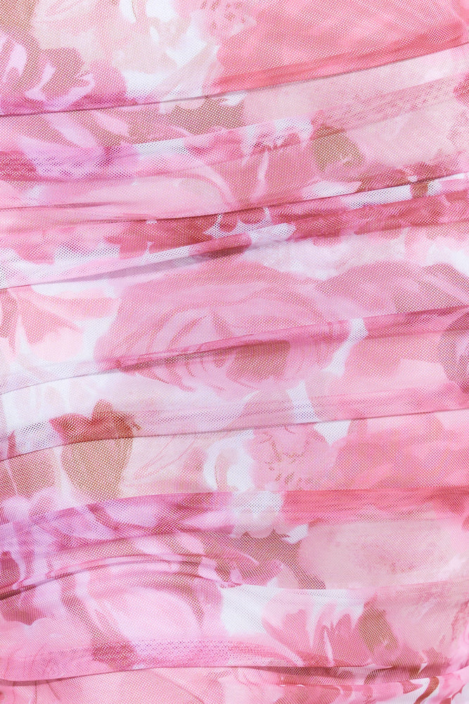 Mesh Love Midi Dress Pink