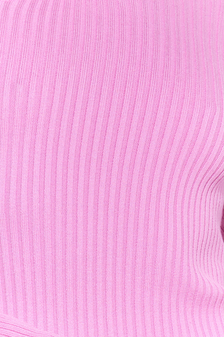 Daily Love Knit Midi Dress Pink