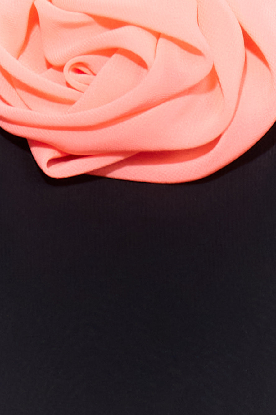 Fancy Statement Midi Dress Black