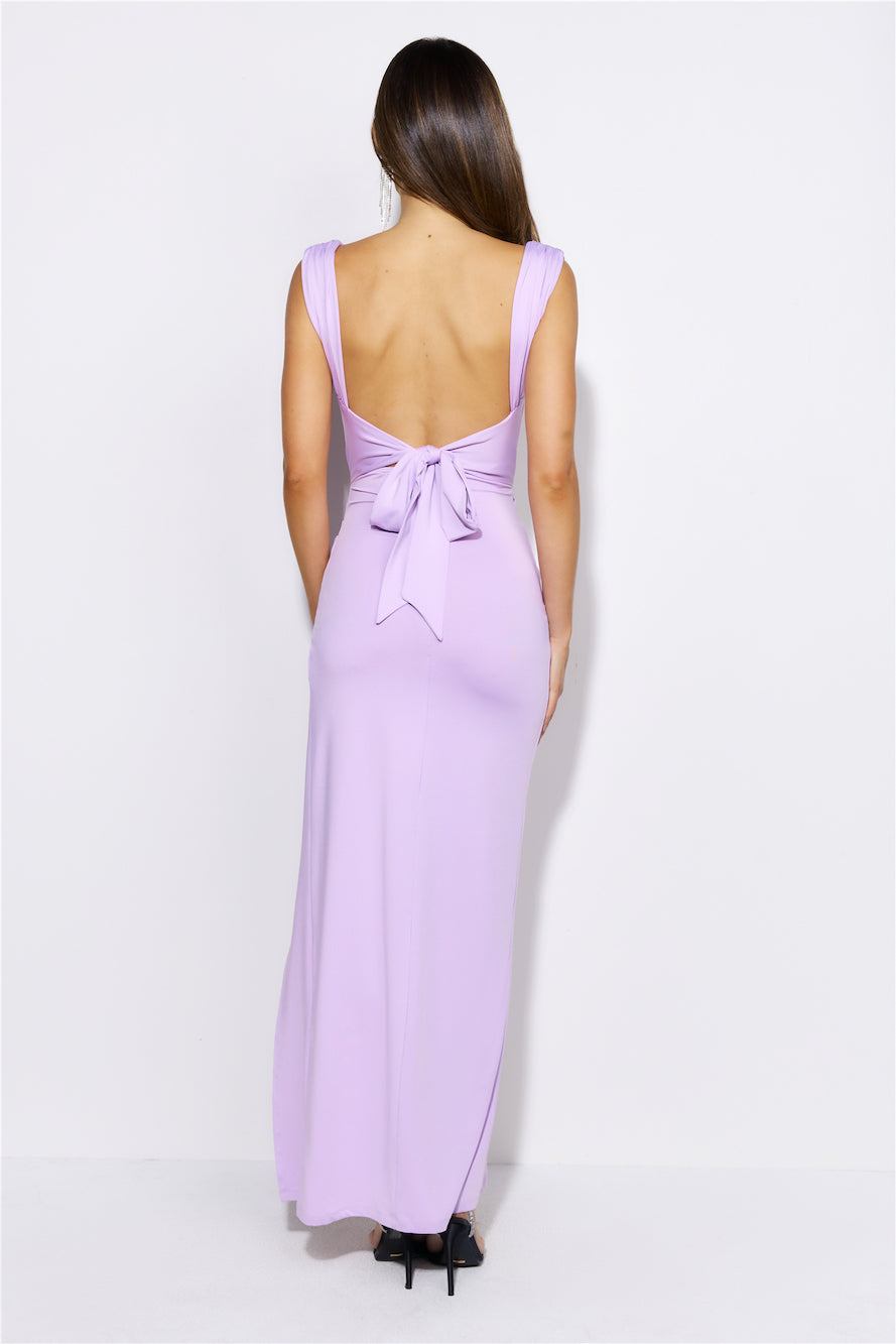 Fitted For You Maxi Dress Lilac