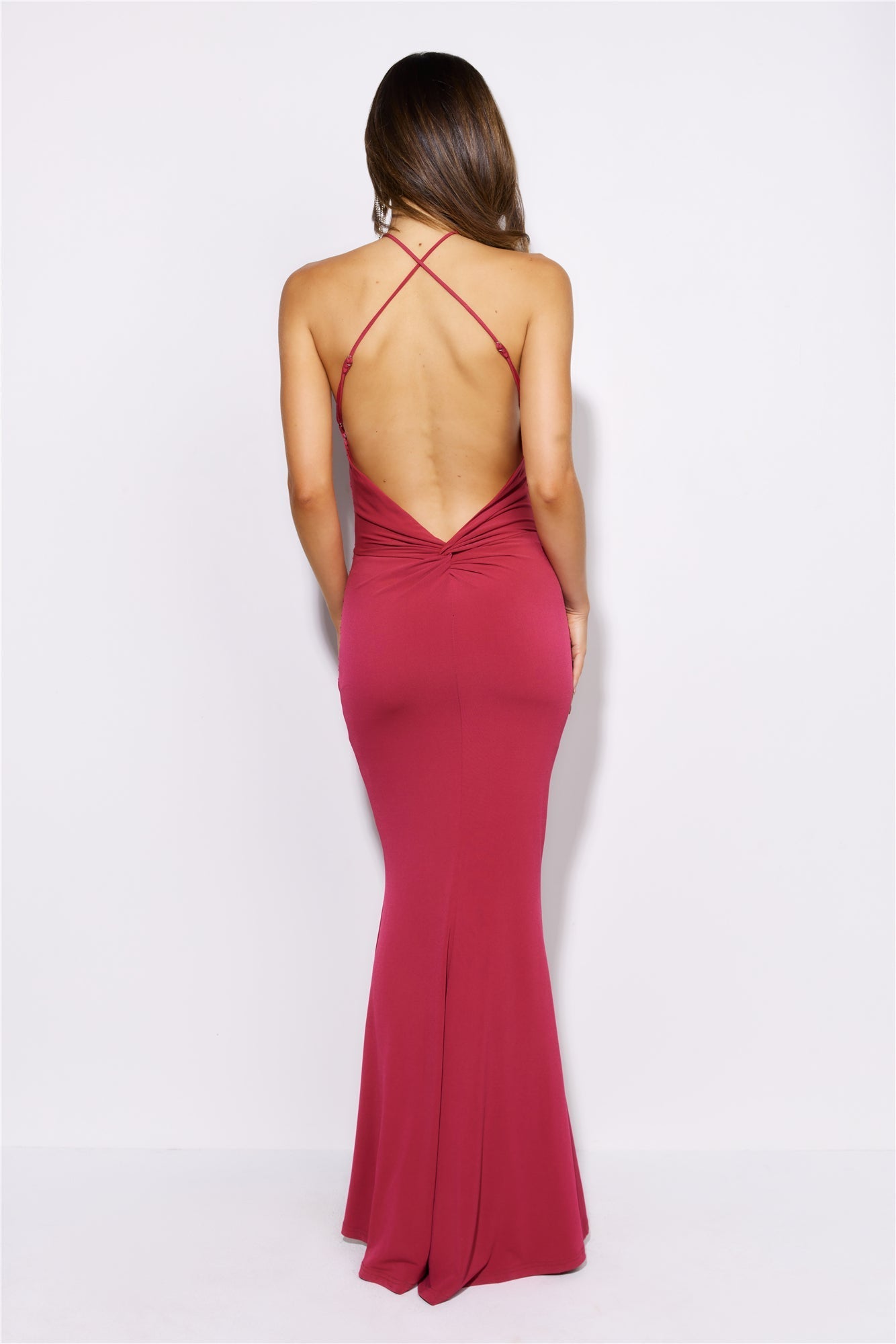 Formal Entrance Maxi Dress Cherry
