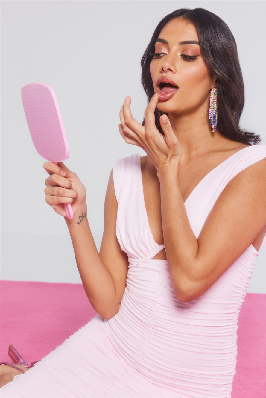 Bring On The Night Midi Dress Pink