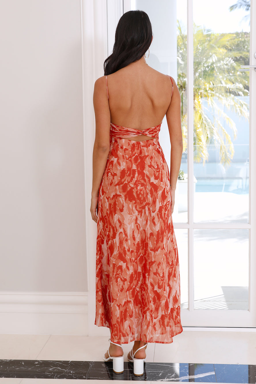 Feeling Loved Maxi Dress Orange