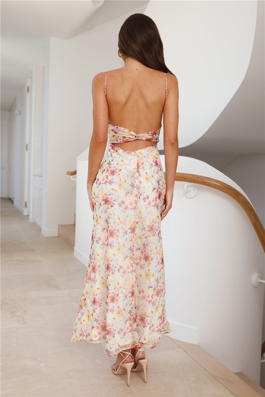 Notes To You Maxi Dress Yellow