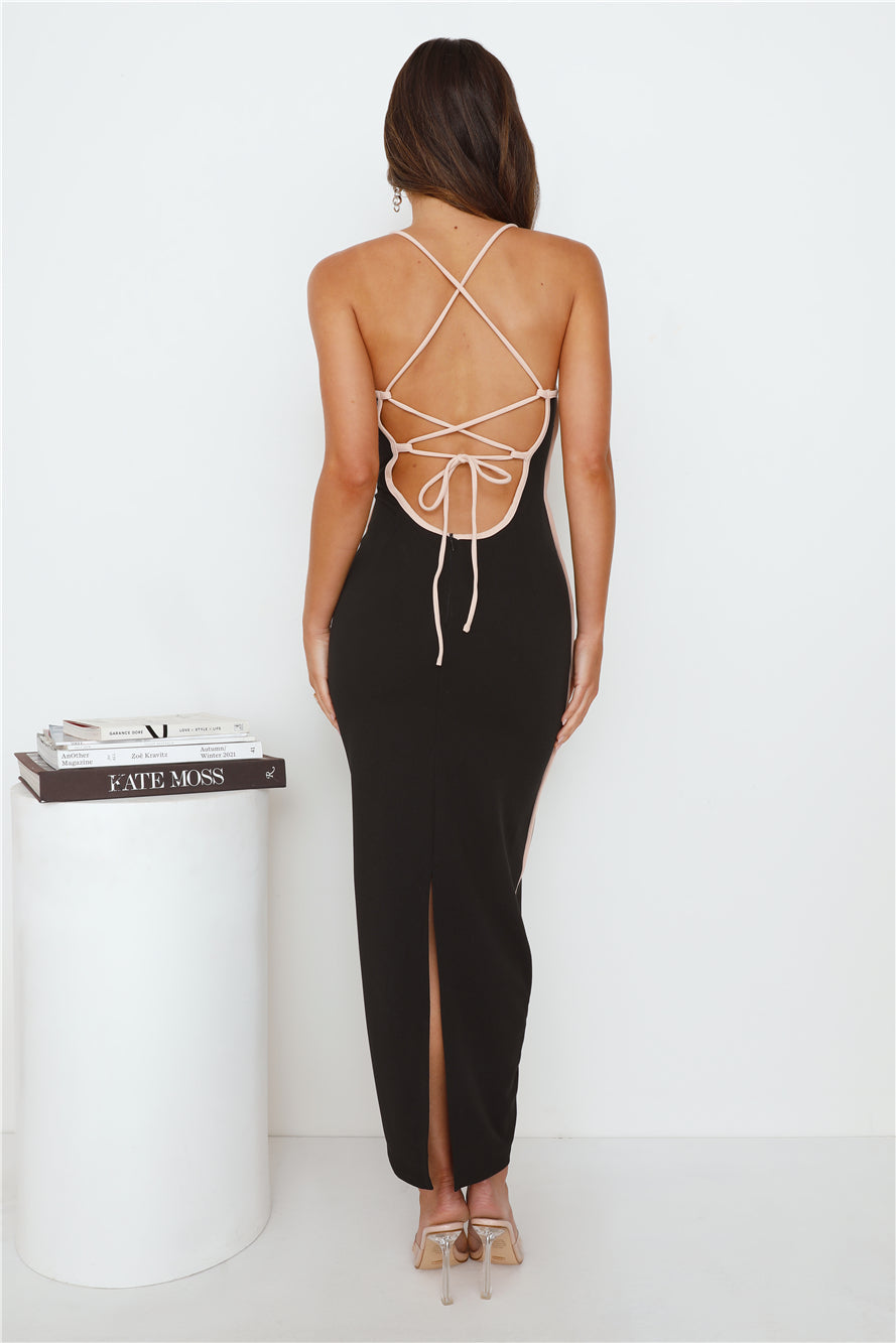 Fanciest Girl Maxi Dress Black