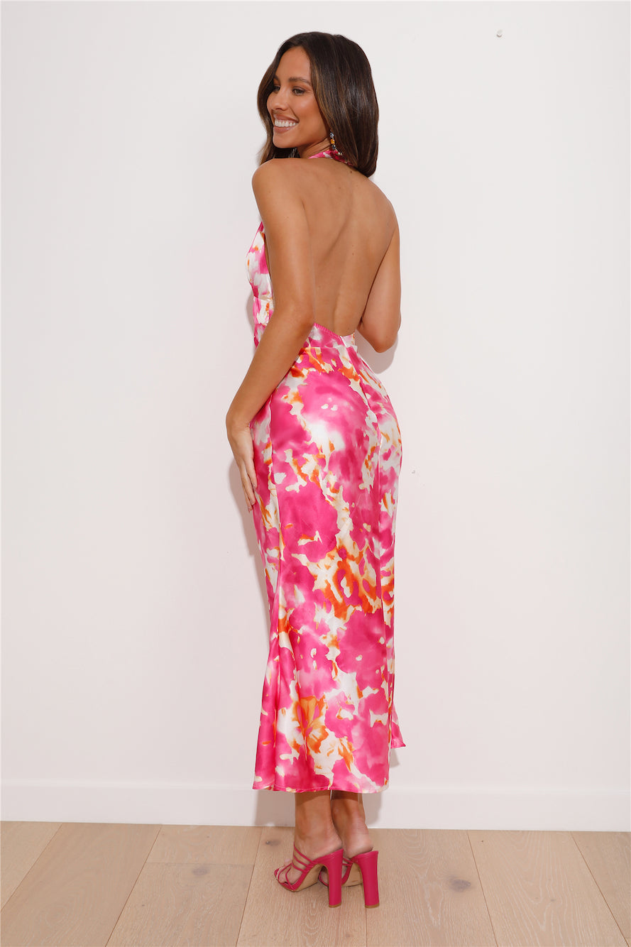 Destiny Shift Maxi Dress Pink