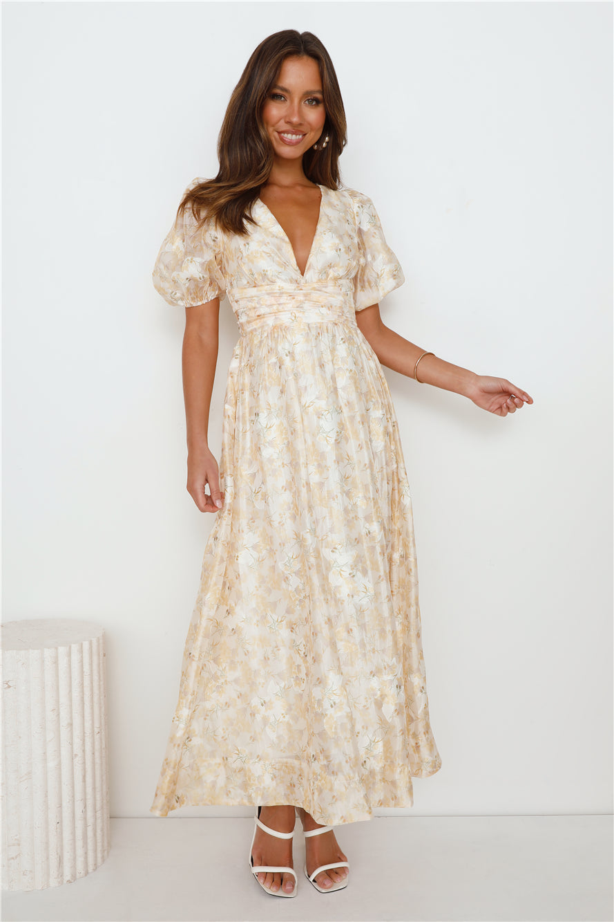 Dancing Delicates Maxi Dress Yellow