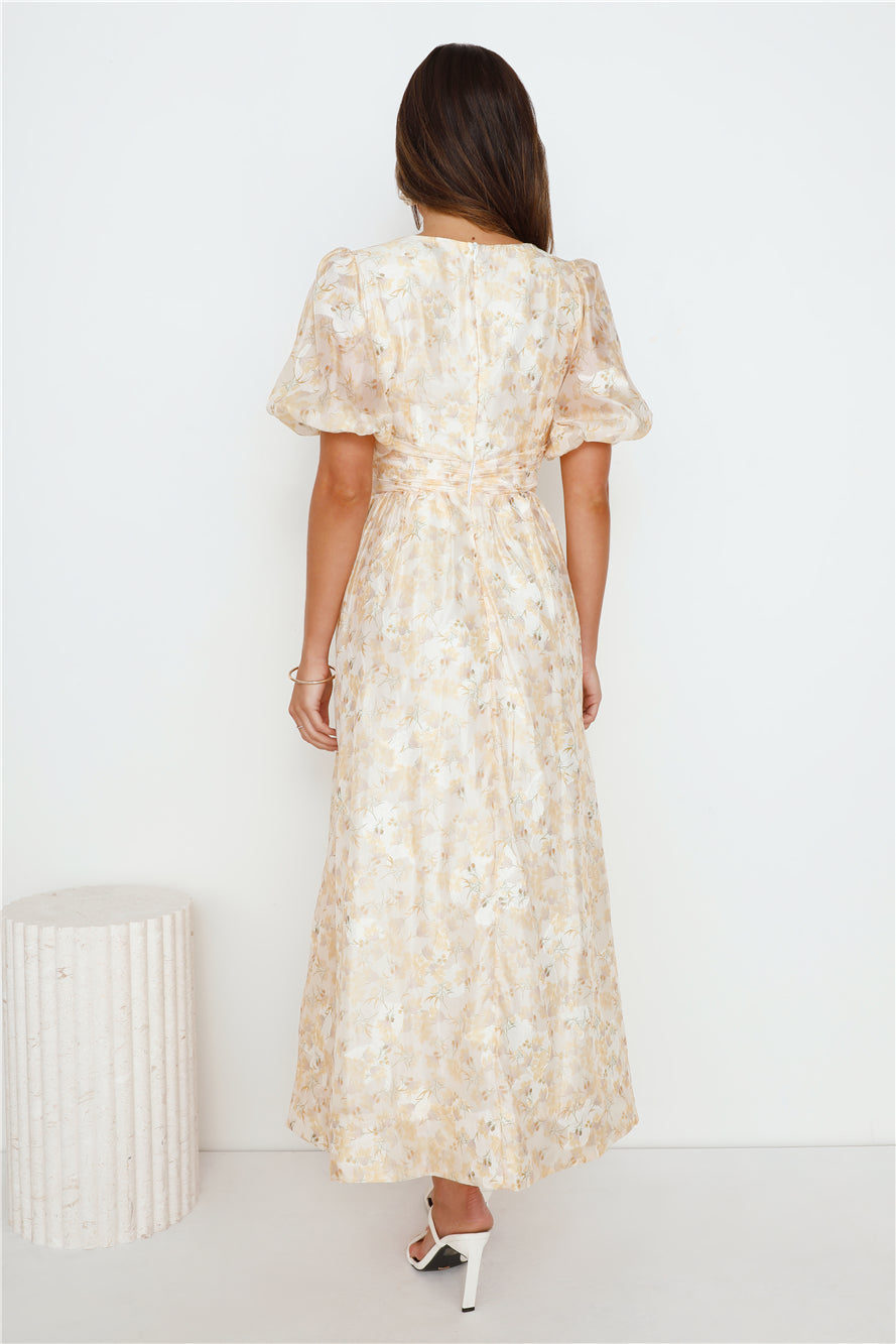 Dancing Delicates Maxi Dress Yellow