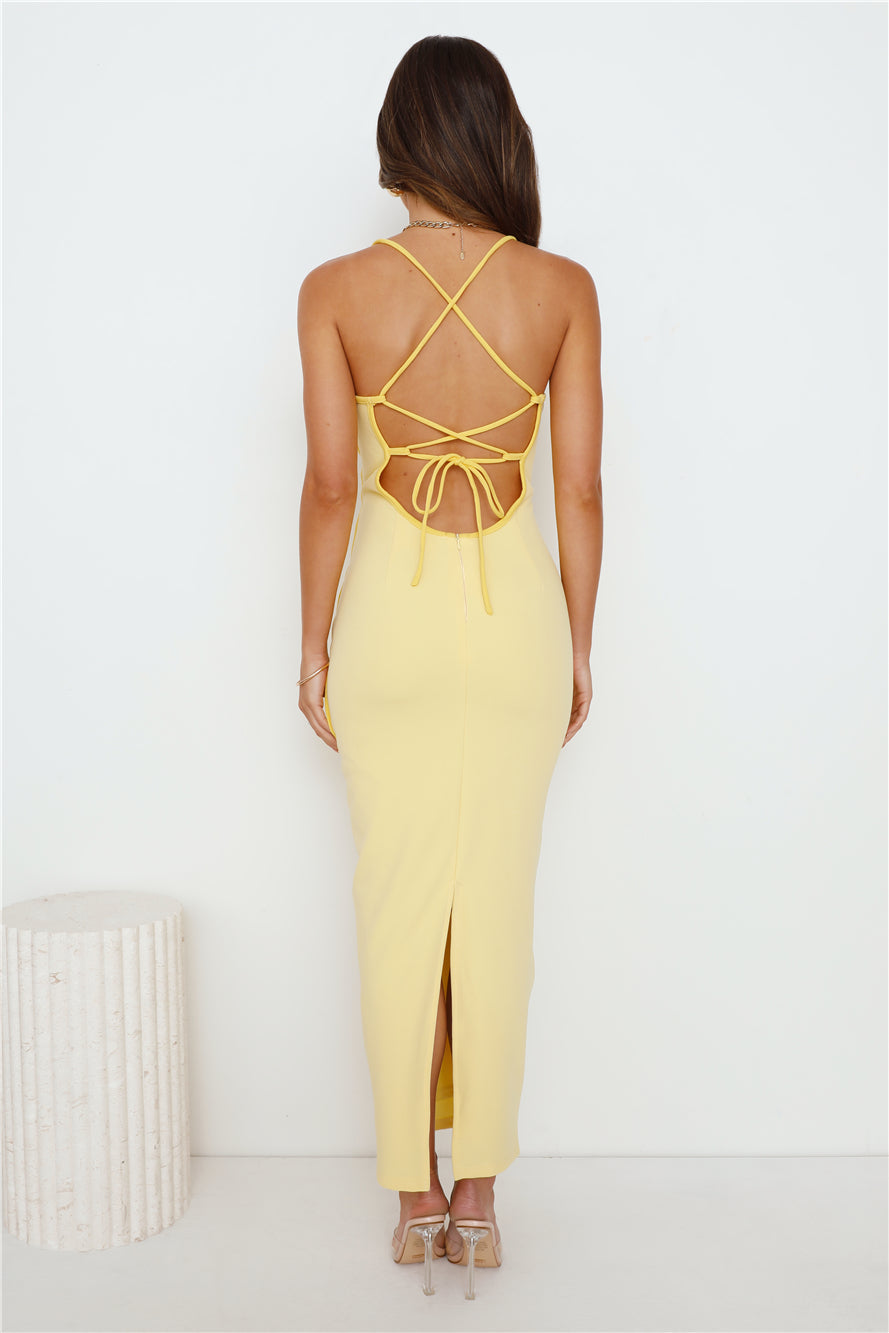 Fanciest Girl Maxi Dress Yellow