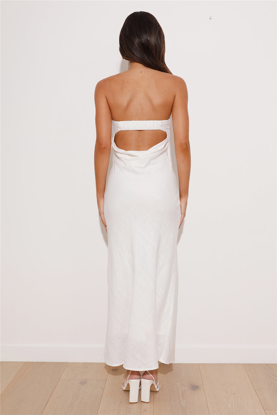 Sunset Party Maxi Dress White