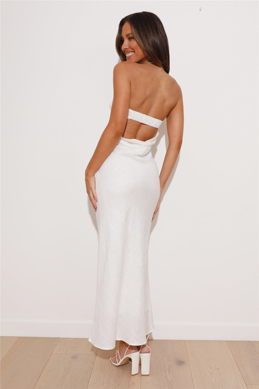 Sunset Party Maxi Dress White