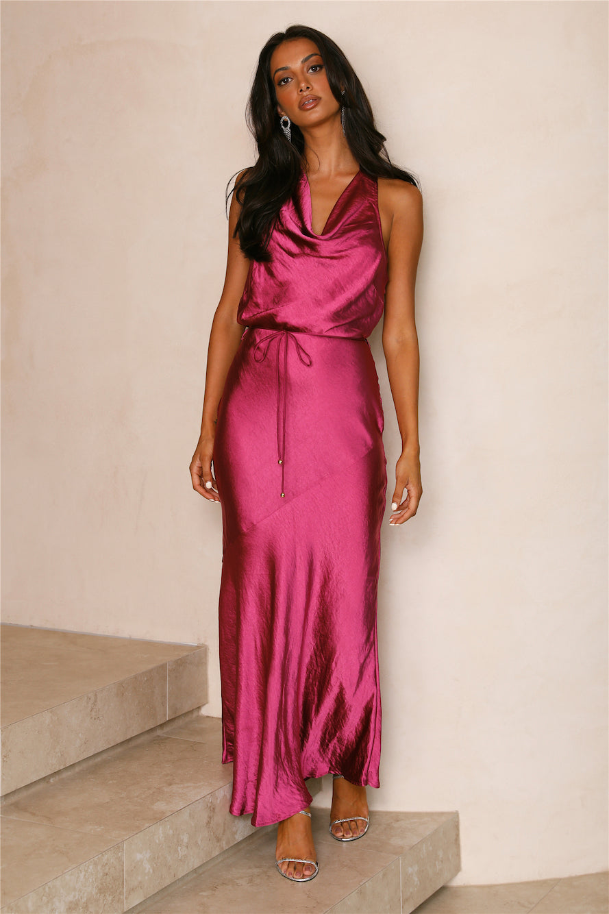 Storybook Ending Maxi Dress Fuchsia