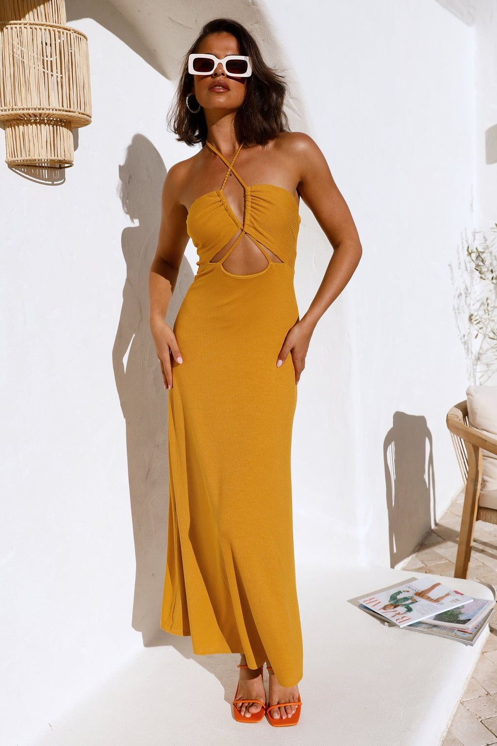 Sweet Revelation Maxi Dress Yellow