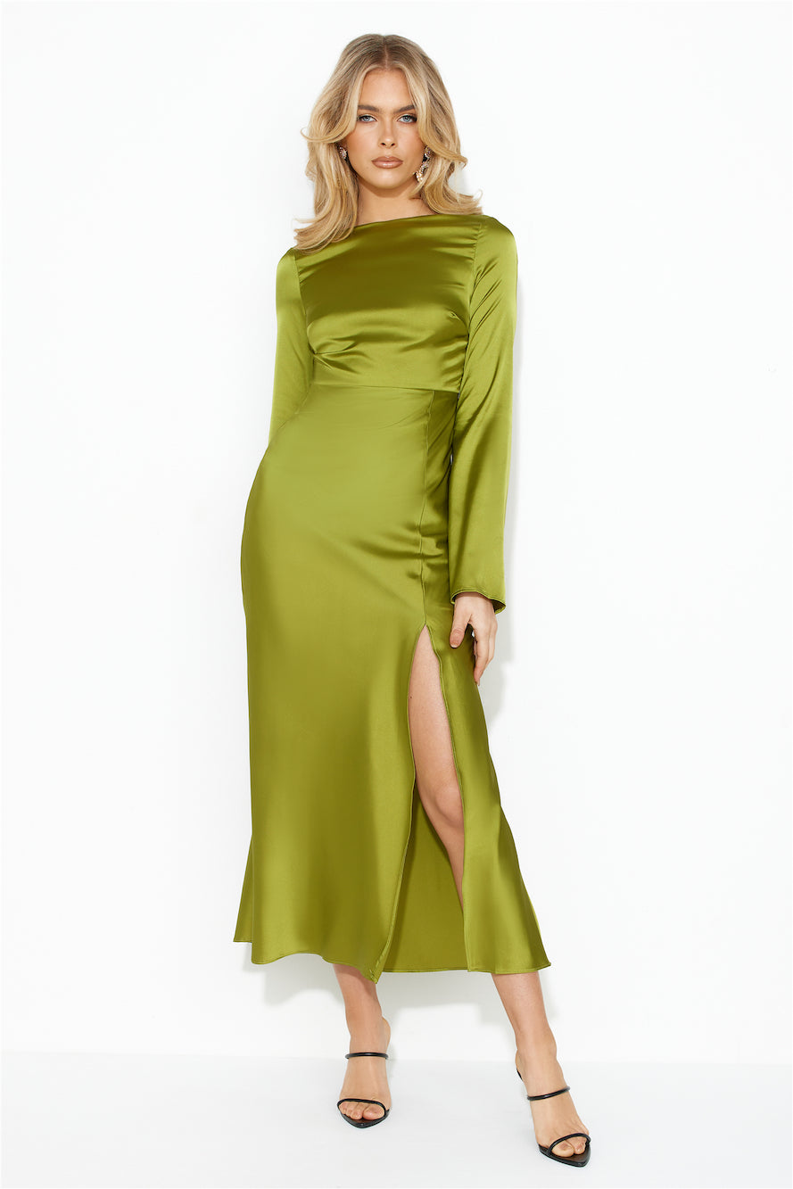 True Elegance Maxi Dress Green
