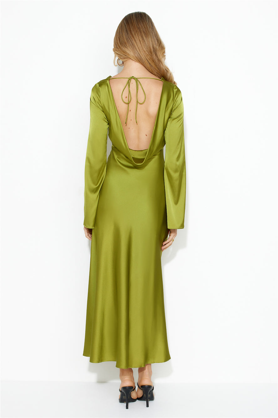 True Elegance Maxi Dress Green