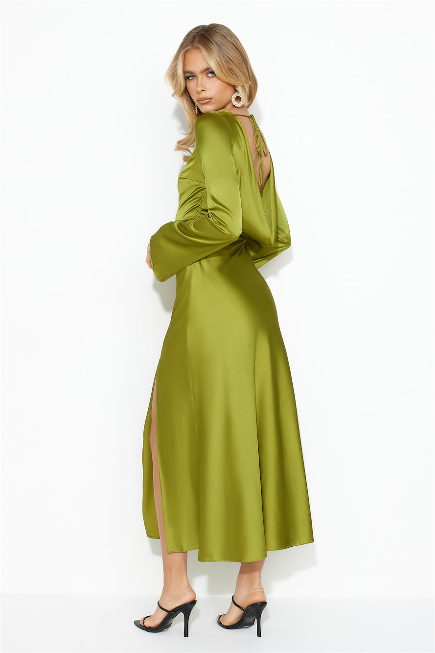 True Elegance Maxi Dress Green