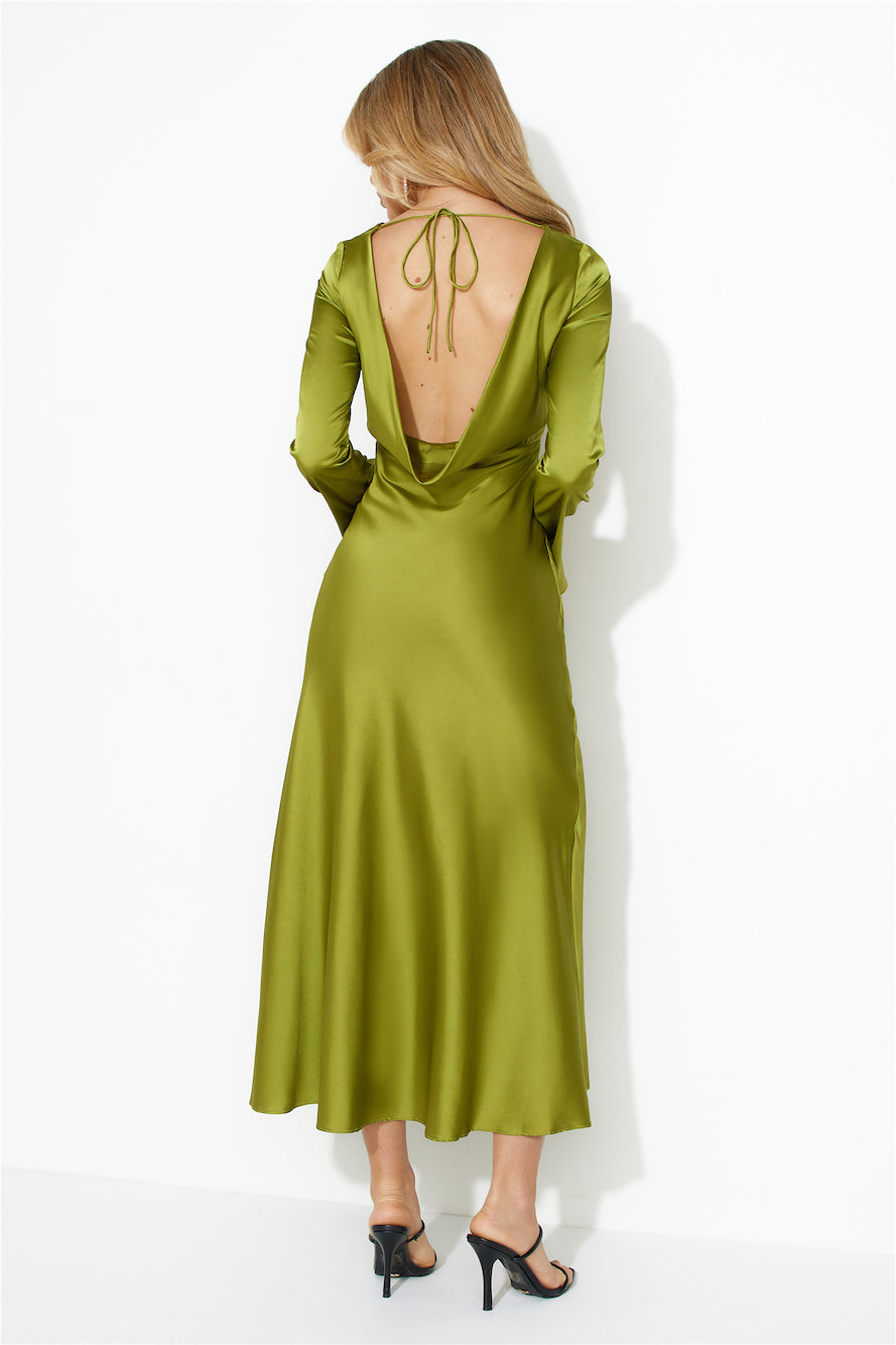 True Elegance Maxi Dress Green