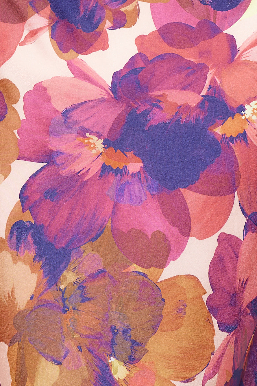 Fashion Inspiration Satin Maxi Dress Purple