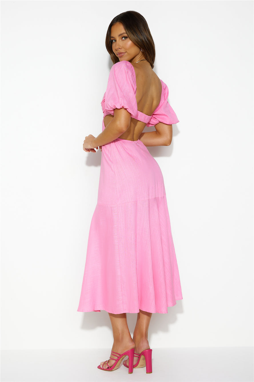 Bright Day Midi Dress Pink