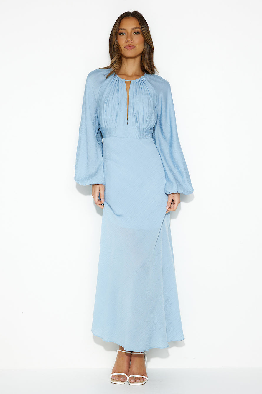 Daydream Retreat Midi Dress Blue