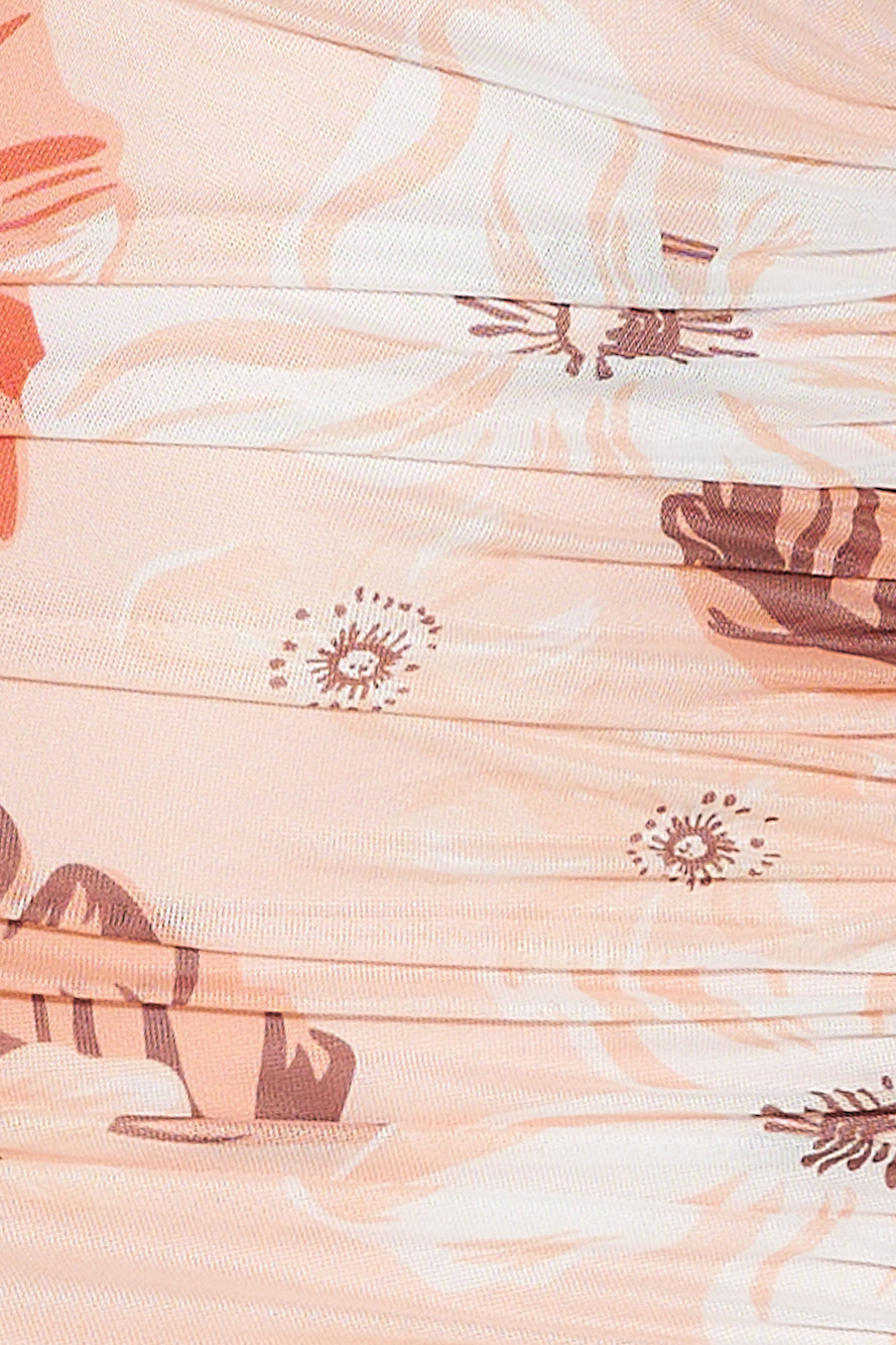 Content Lover Mesh Maxi Dress Pink