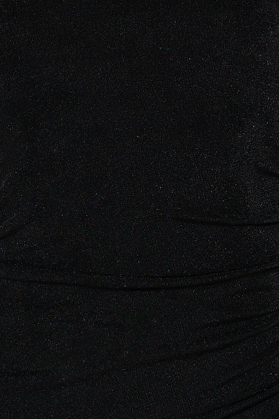 Elegant Girl Midi Dress Black