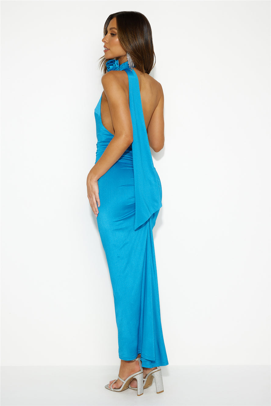 Sweet Charming Maxi Dress Blue