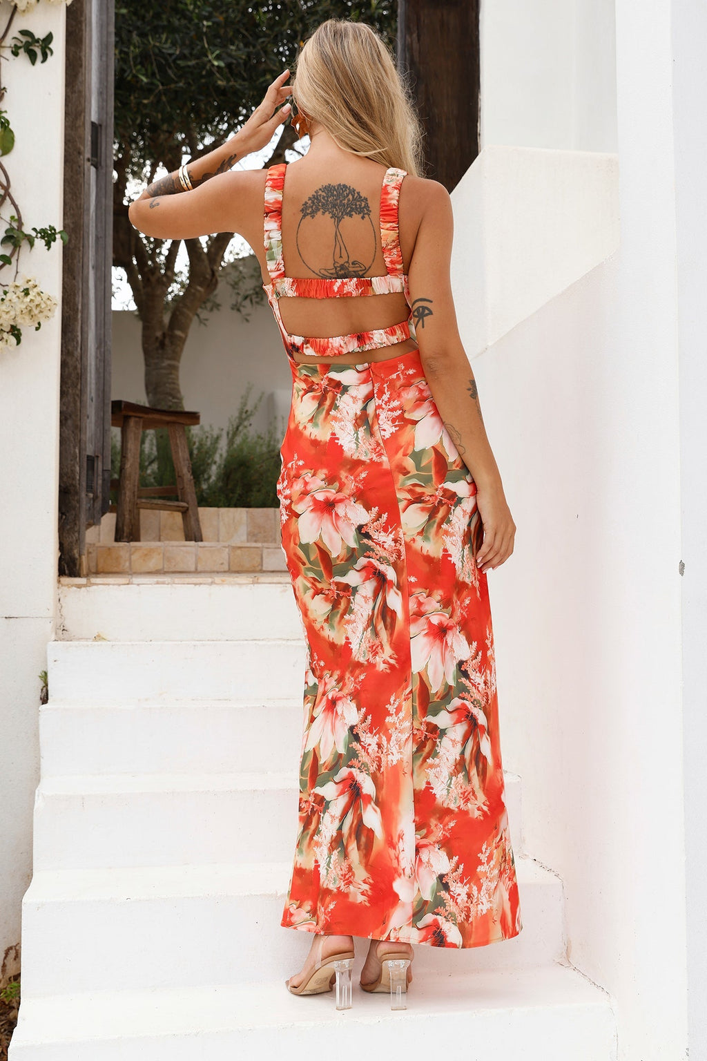 One Step Further Maxi Dress Orange