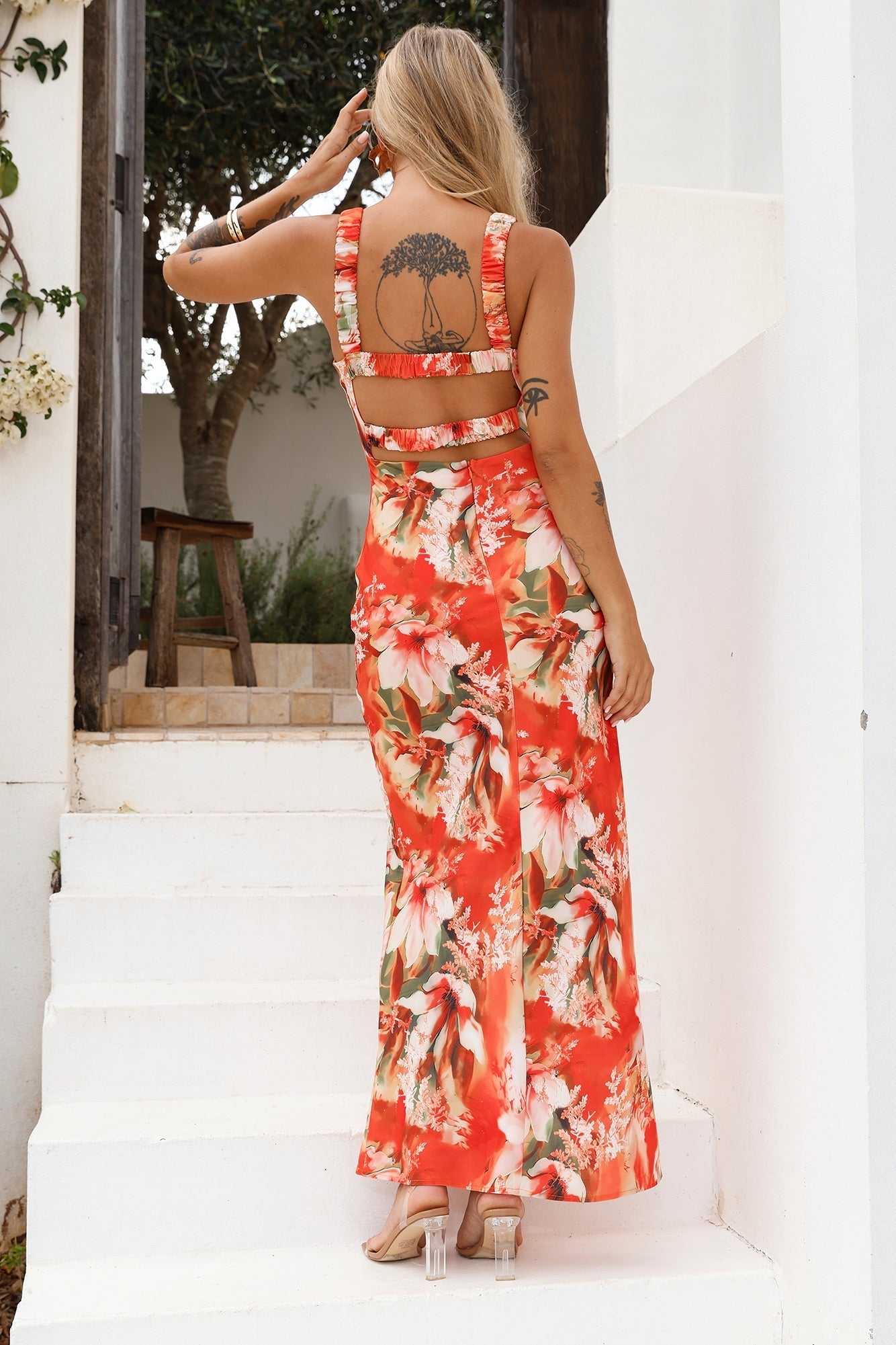 One Step Further Maxi Dress Orange